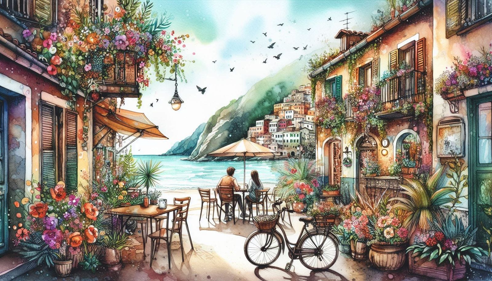 Italian Seaside Village - Landscape