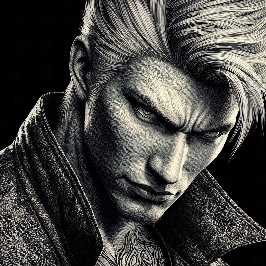 devil may cry bishounon Handsome Portrait dangerous yakuza
