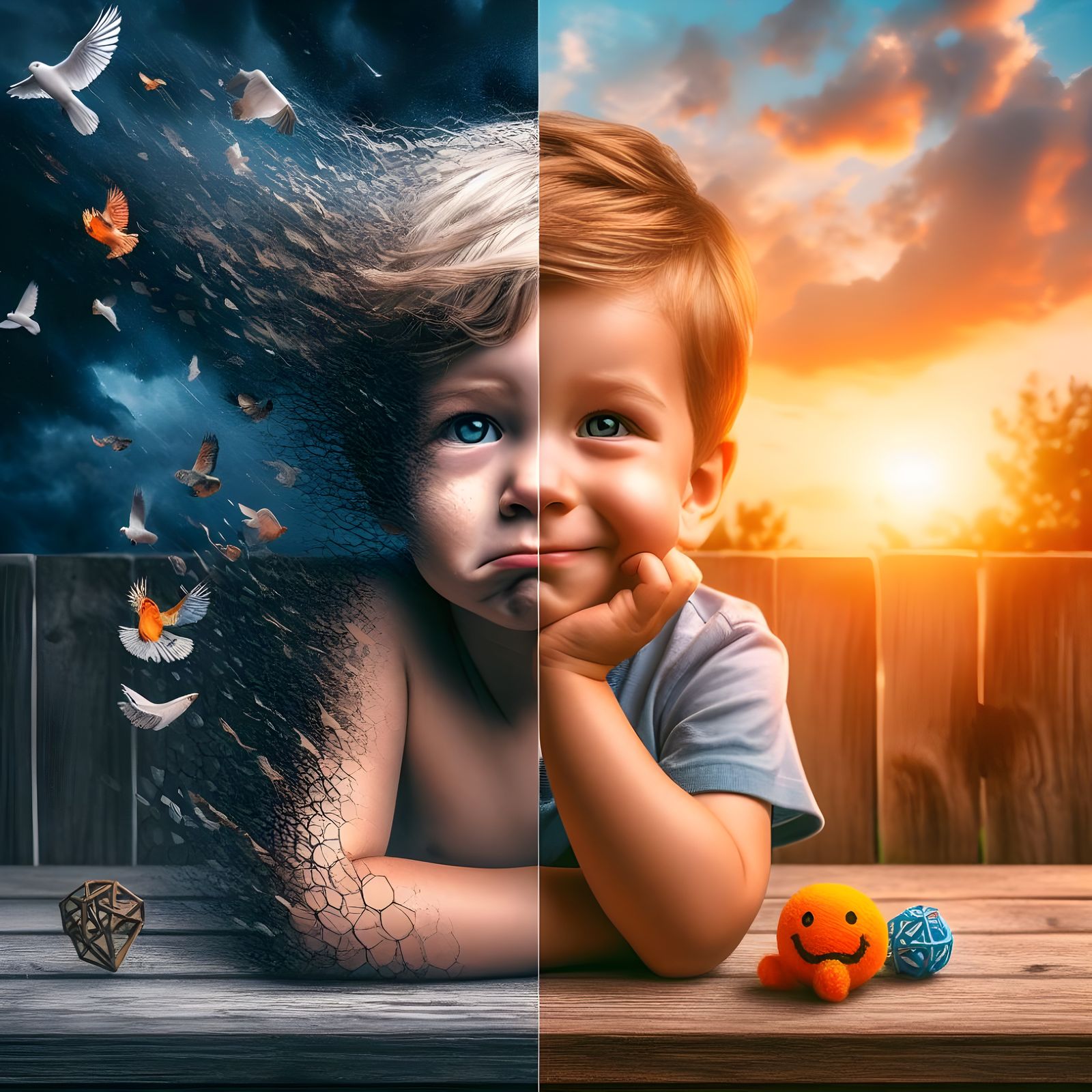 from sad to happy in a sec