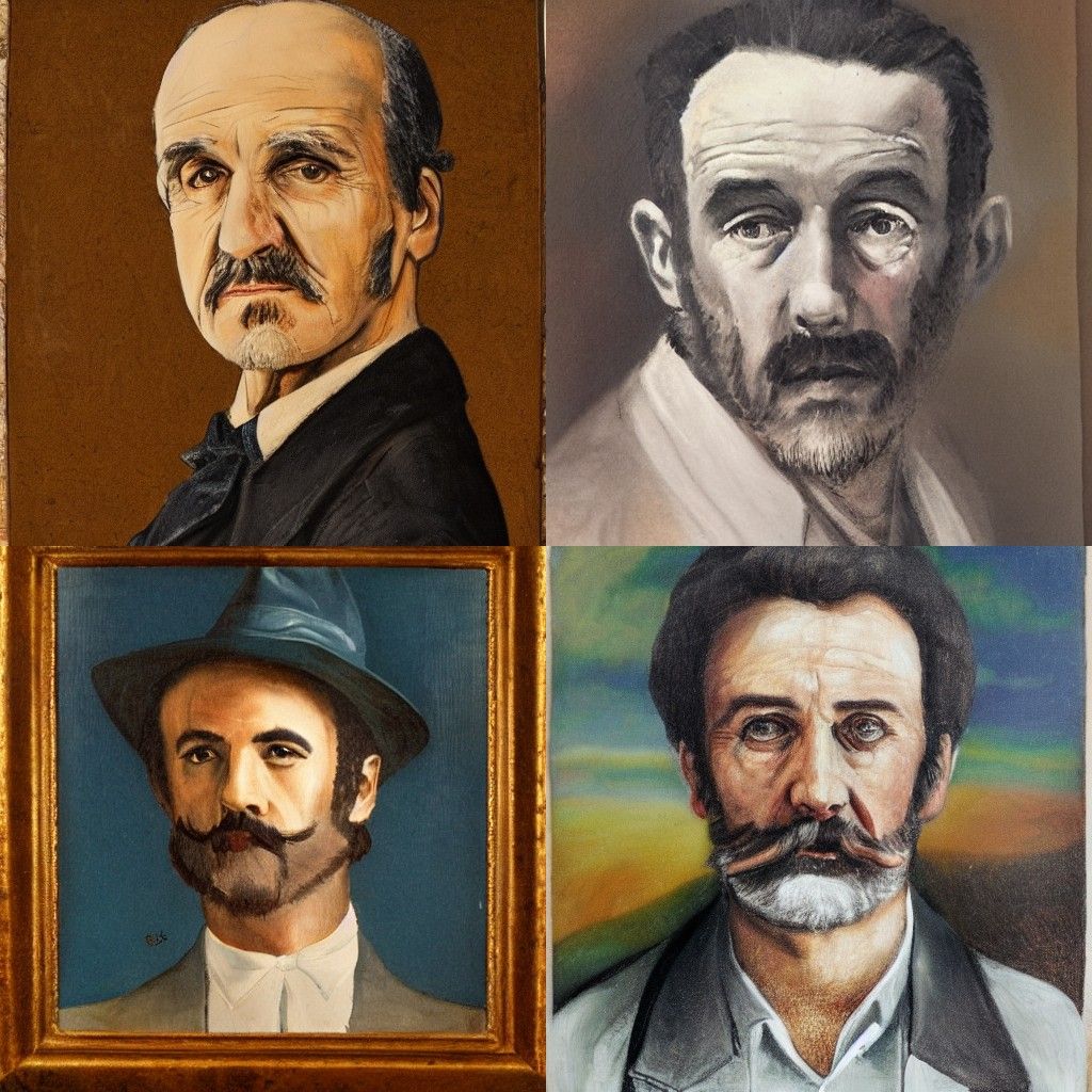 A portrait in the style of Massurrealism
