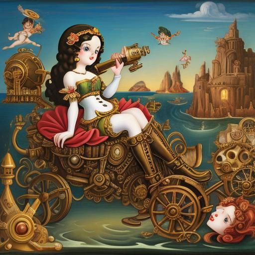Sandro Botticelli oil painting style Birth of Venus Betty Bo...