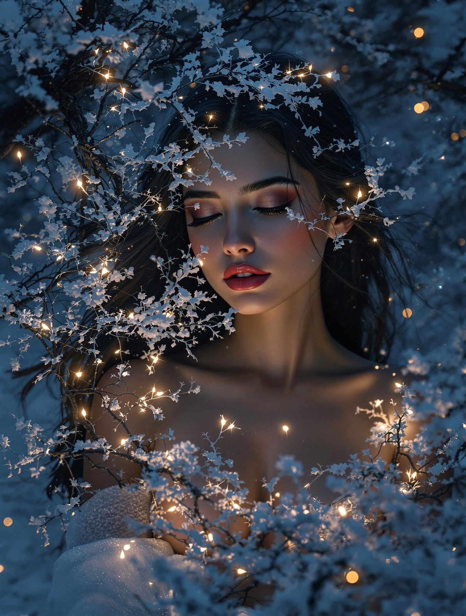 In the night her heart will freeze.