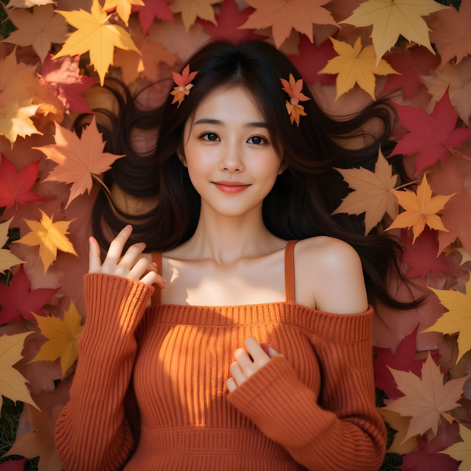 Hyun-ah: Crimson Bedding 😴 (2 Images)