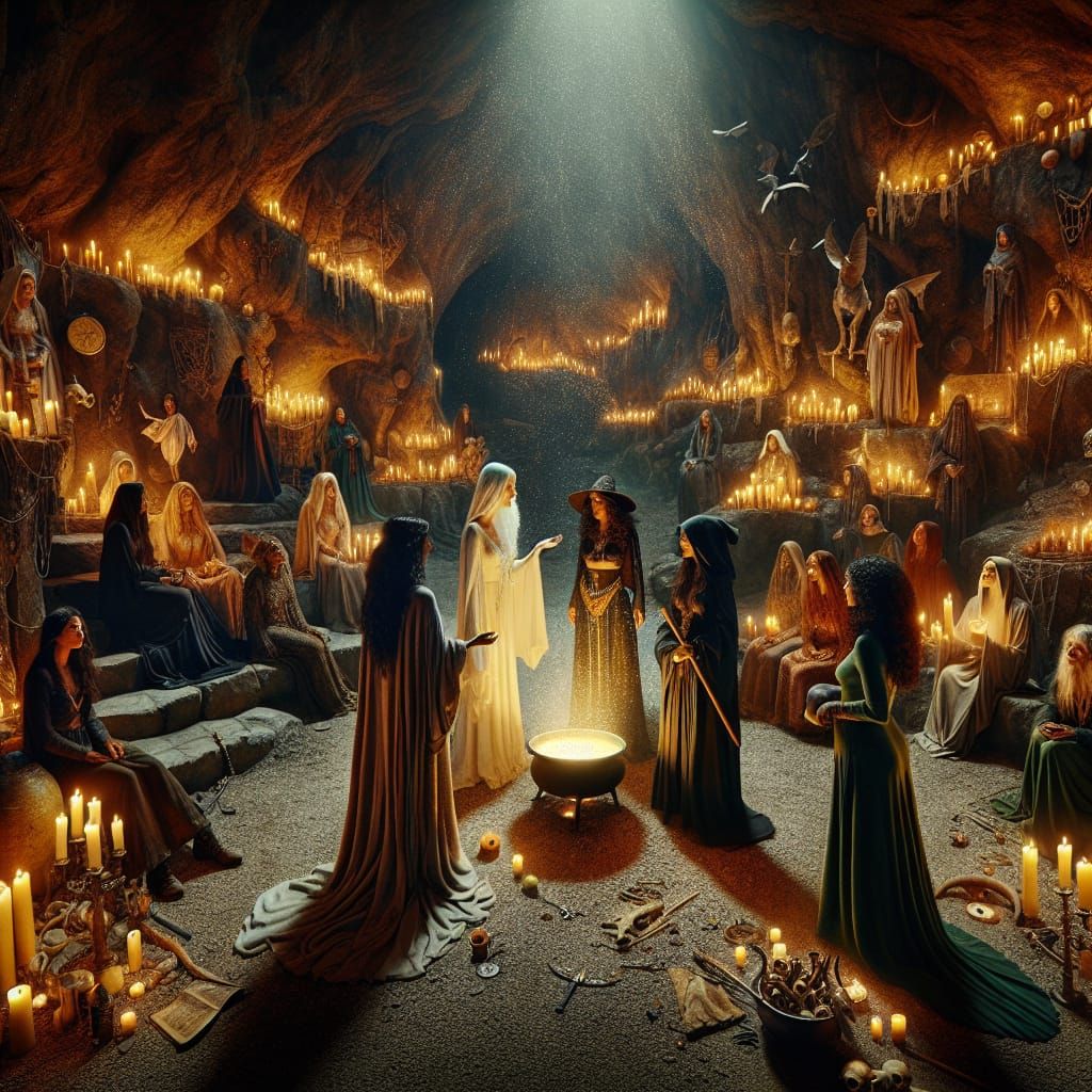 Brought her Coven to a Wiccan Priestess for Protection