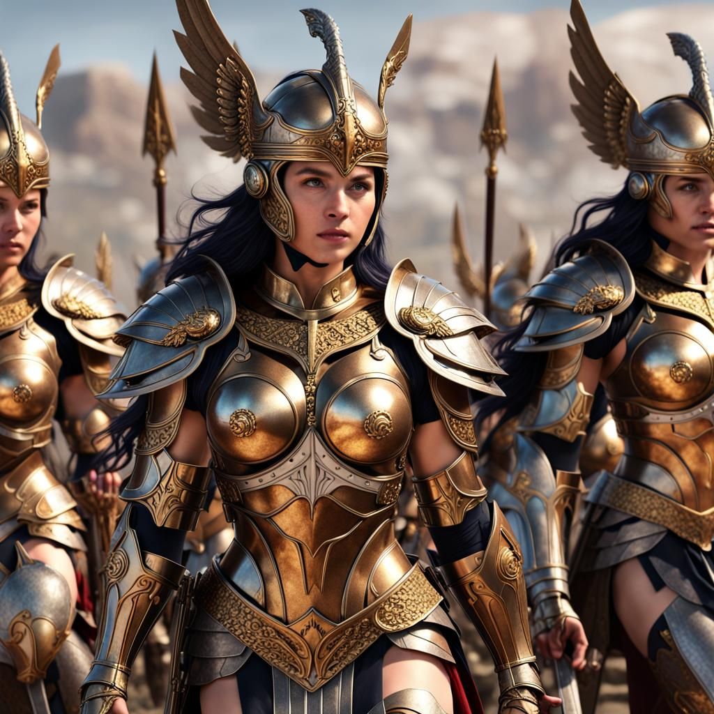Majestic Valkyries Ready for Battle in Ultra Realism
