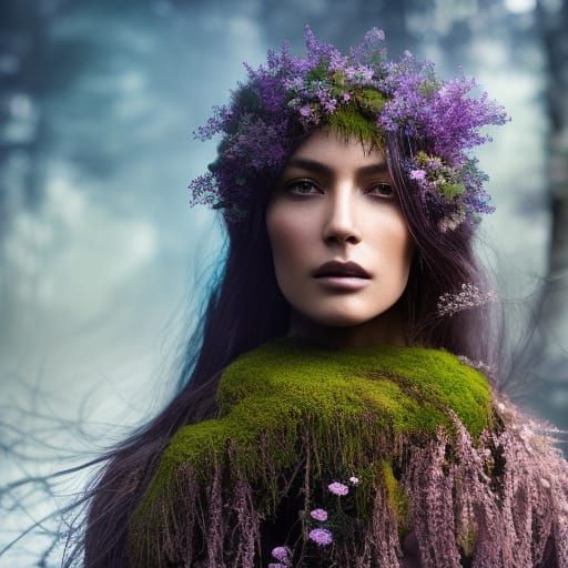 woman of the woods - AI Generated Artwork - NightCafe Creator