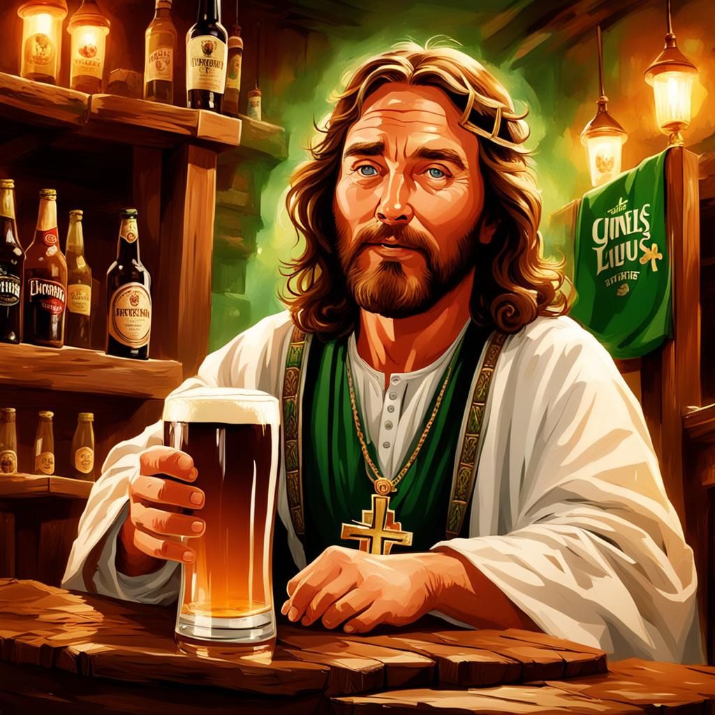 Irish Jesus - AI Generated Artwork - NightCafe Creator