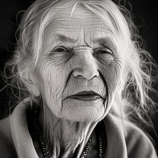 Crone, old woman, grandmother - AI Generated Artwork - NightCafe Creator