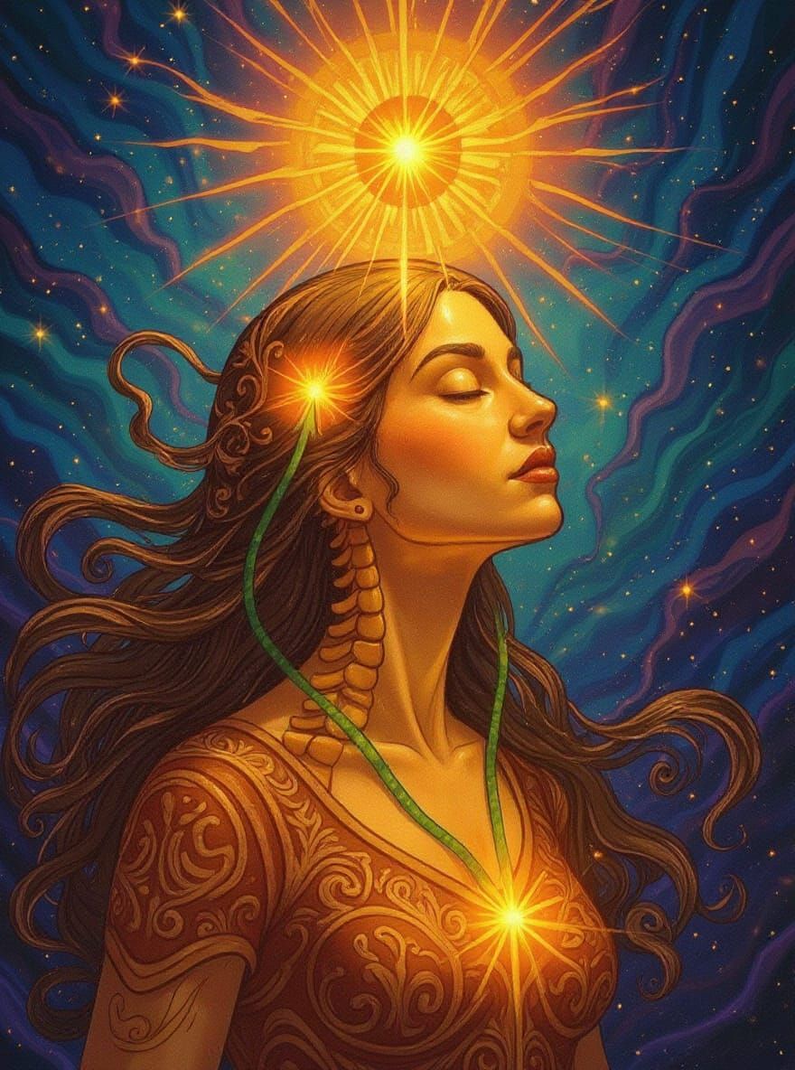 i need a very vivid, precise, accurate dipiction of the power of harnessing your "essence" aka Christos Oil, and the vividly divinely captiv...