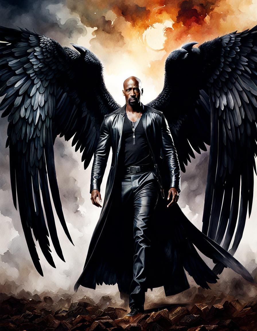 D. B. Woodside As Angel Amenadiel - AI Generated Artwork - NightCafe ...