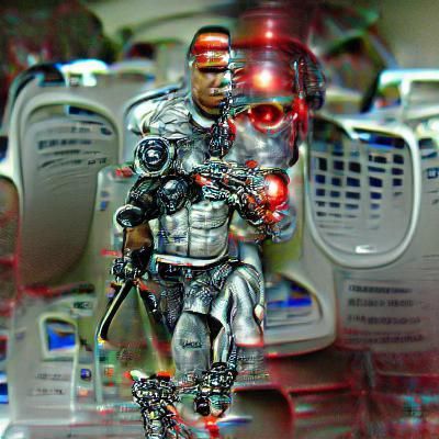 Cyborg soldier terminator