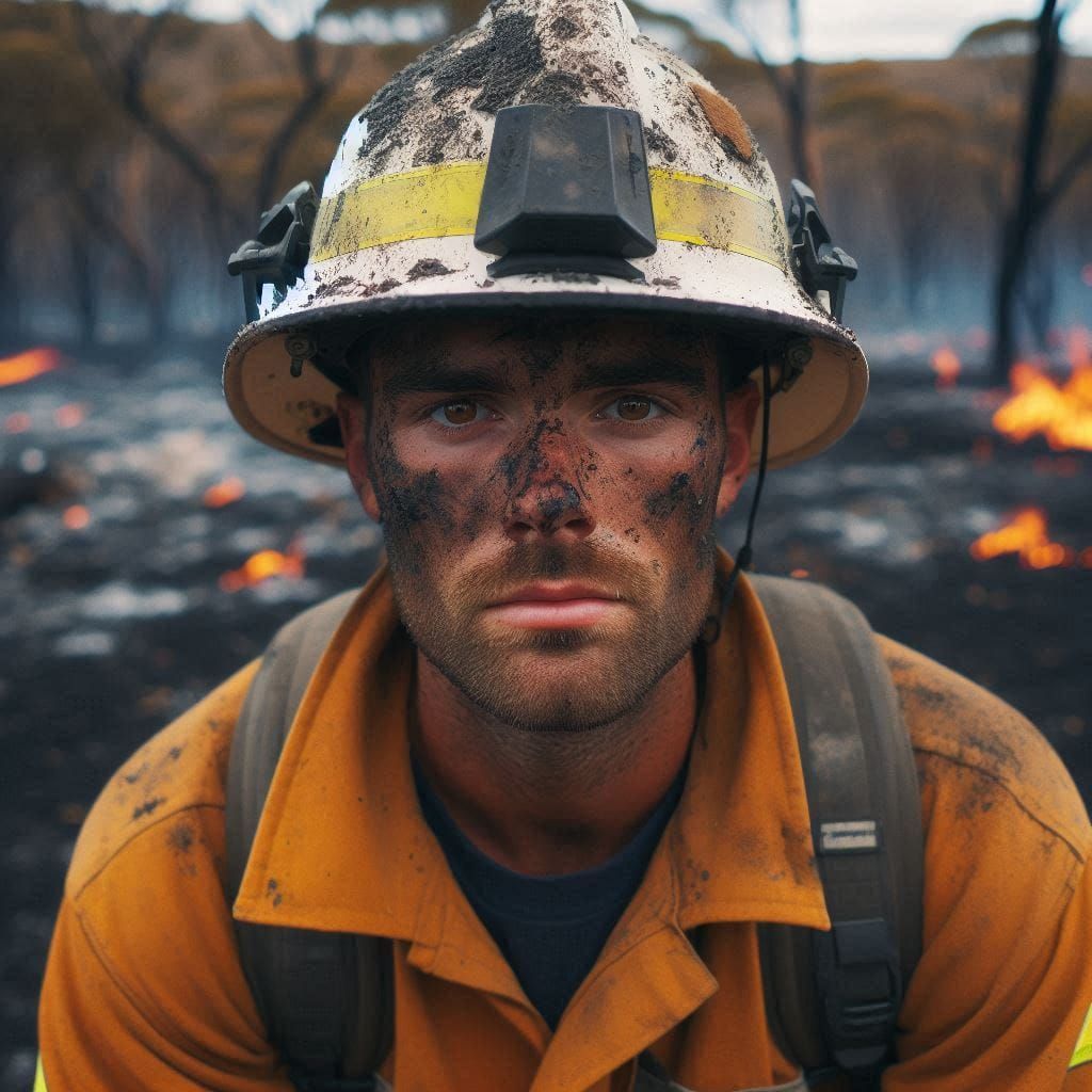 Queensland Rual Fire Service Volunteer - DALL.E.3
