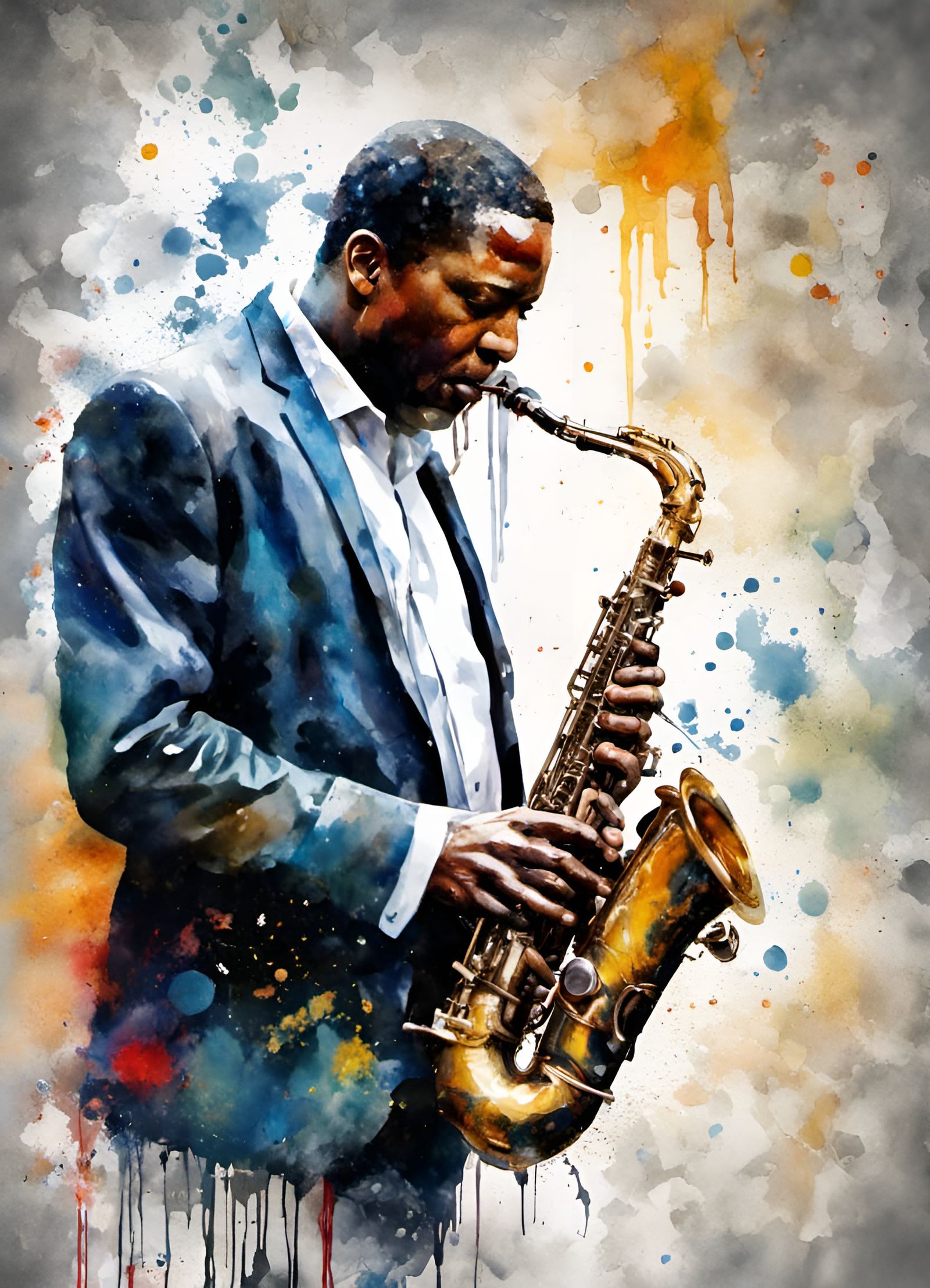 John Coltrane  by @Azzeurus