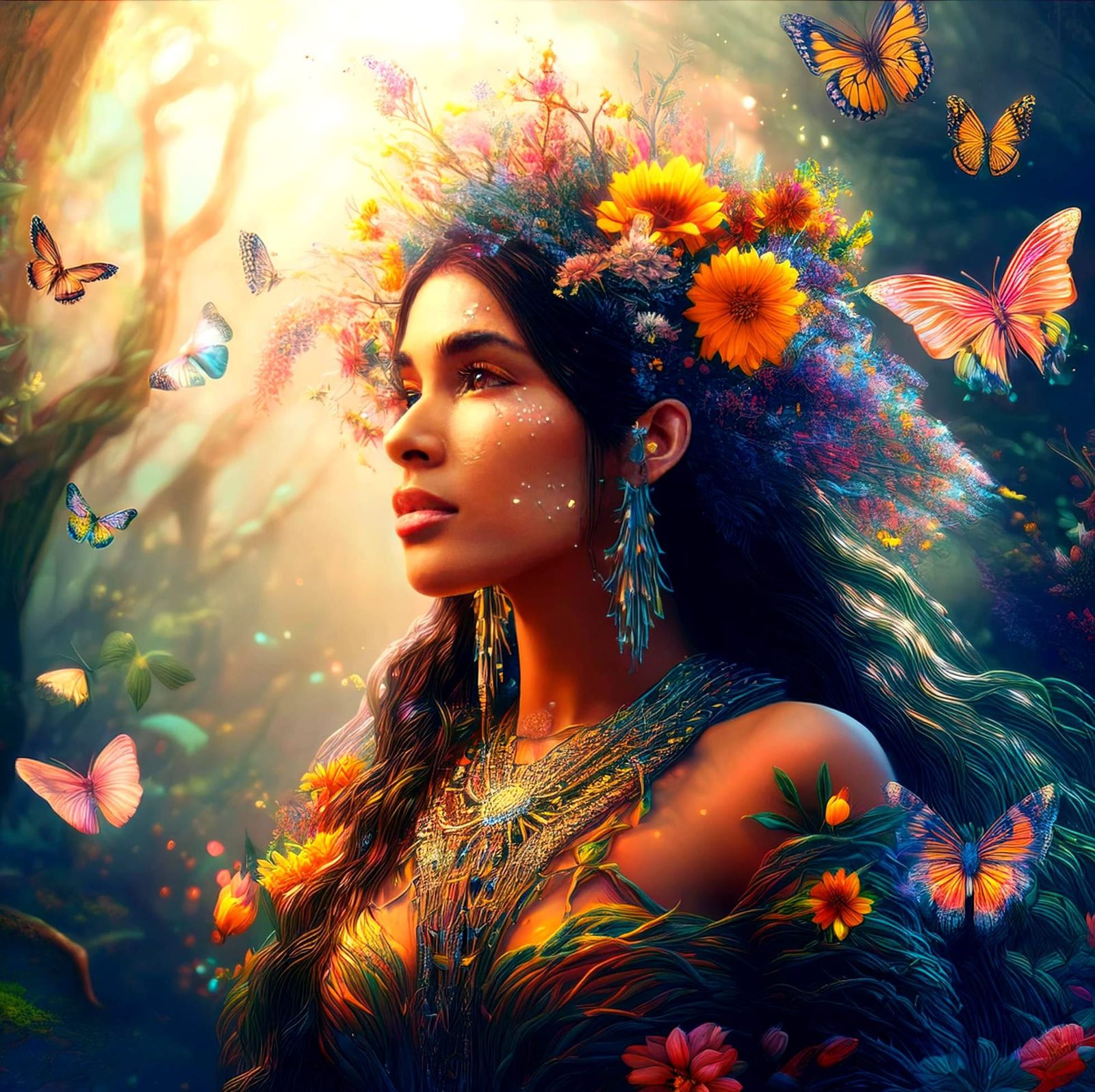 Selena, Muse of the Meadow  by @Manaconda