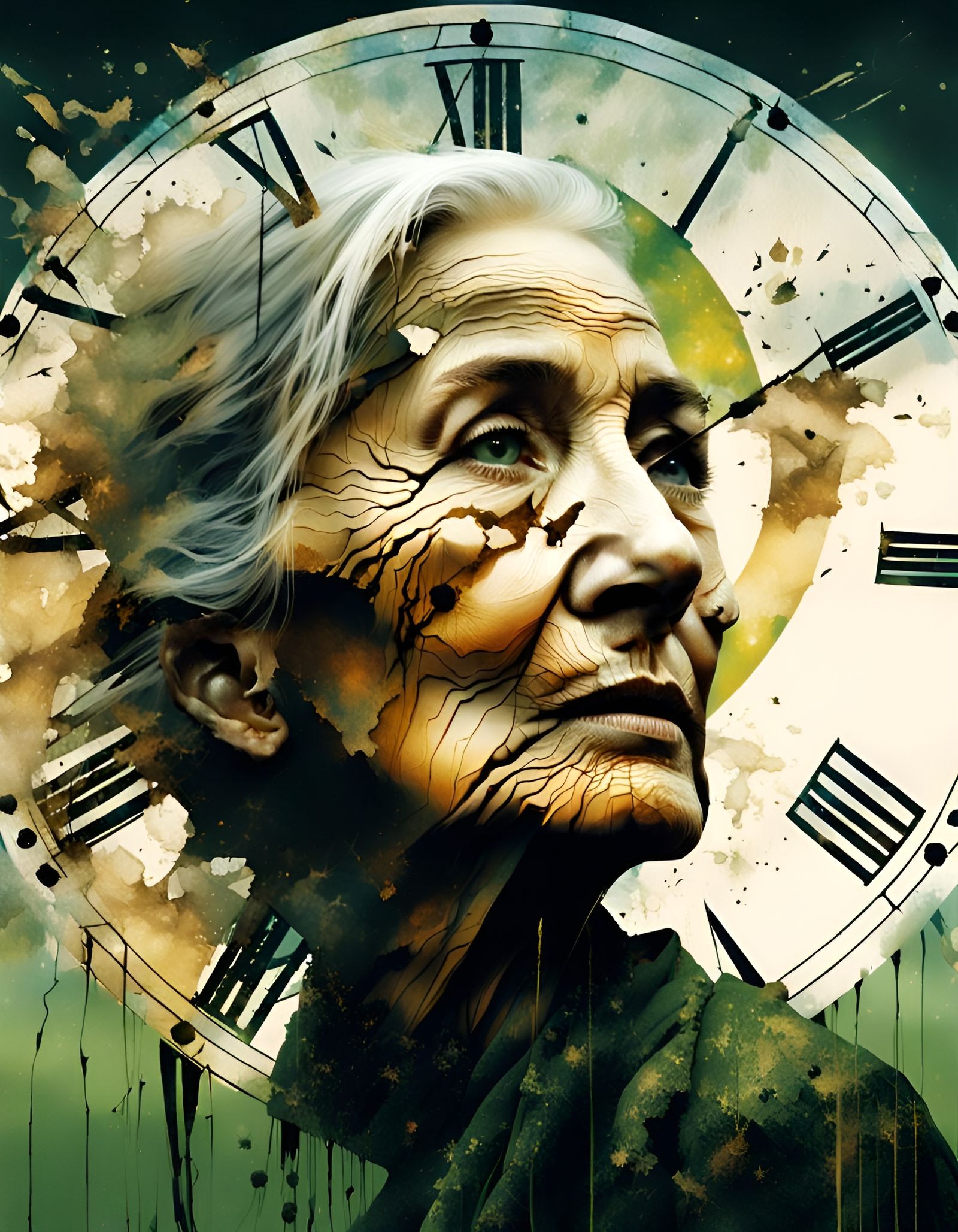 Cracks in Time  by @Eka