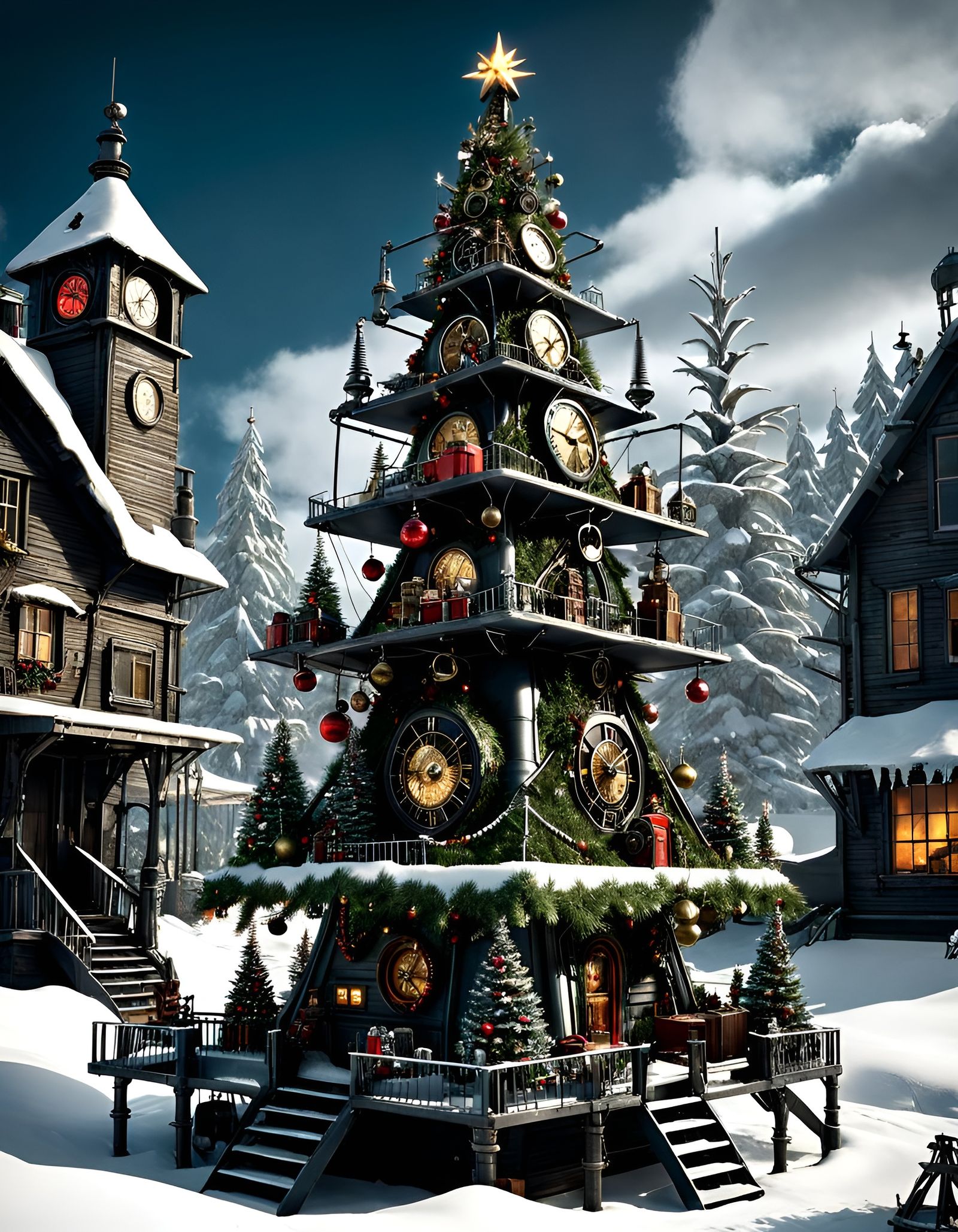 Unconventional Christmas Tree  by @Lunarelle