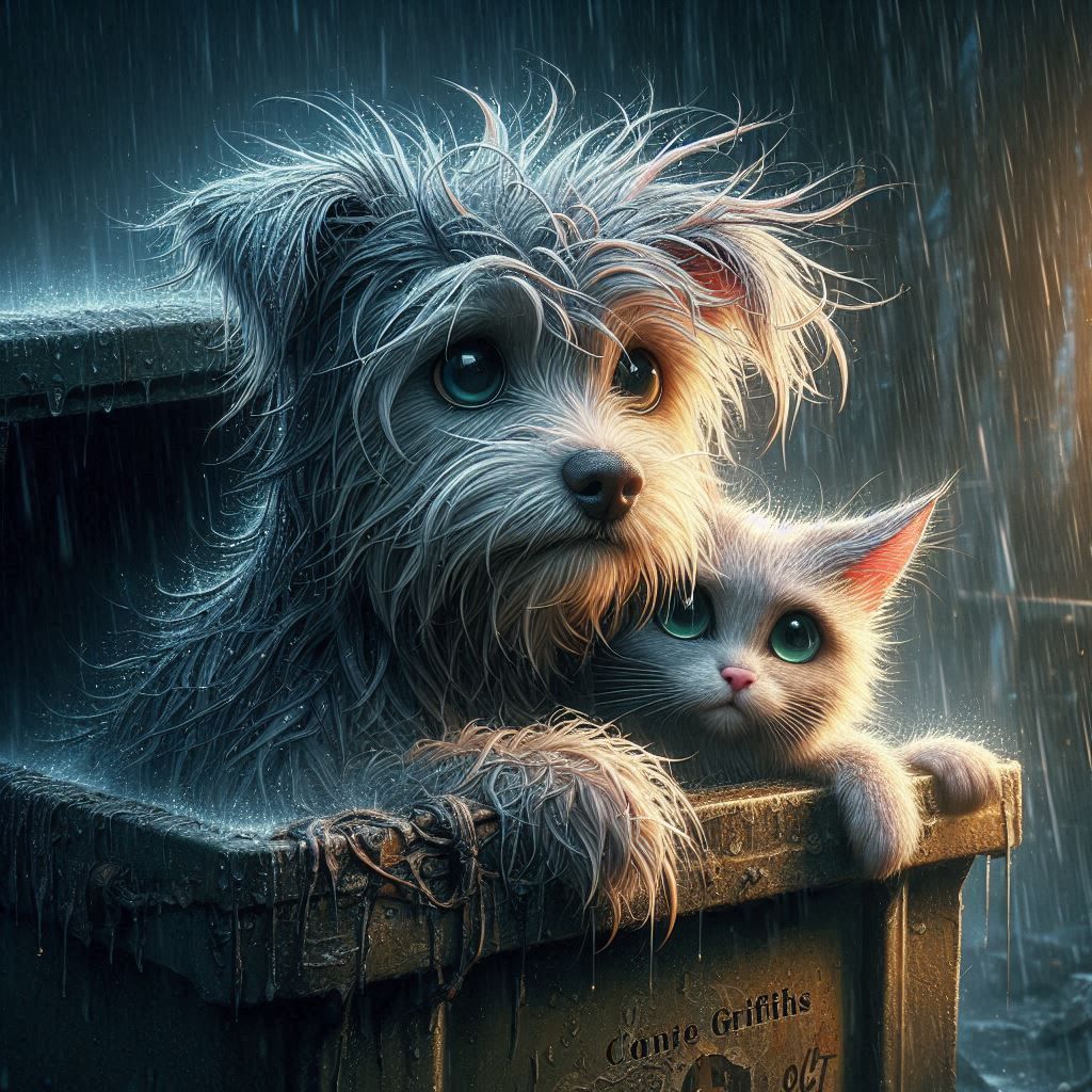 Be Calm Little Kitty, They're coming to rescue us and give u...