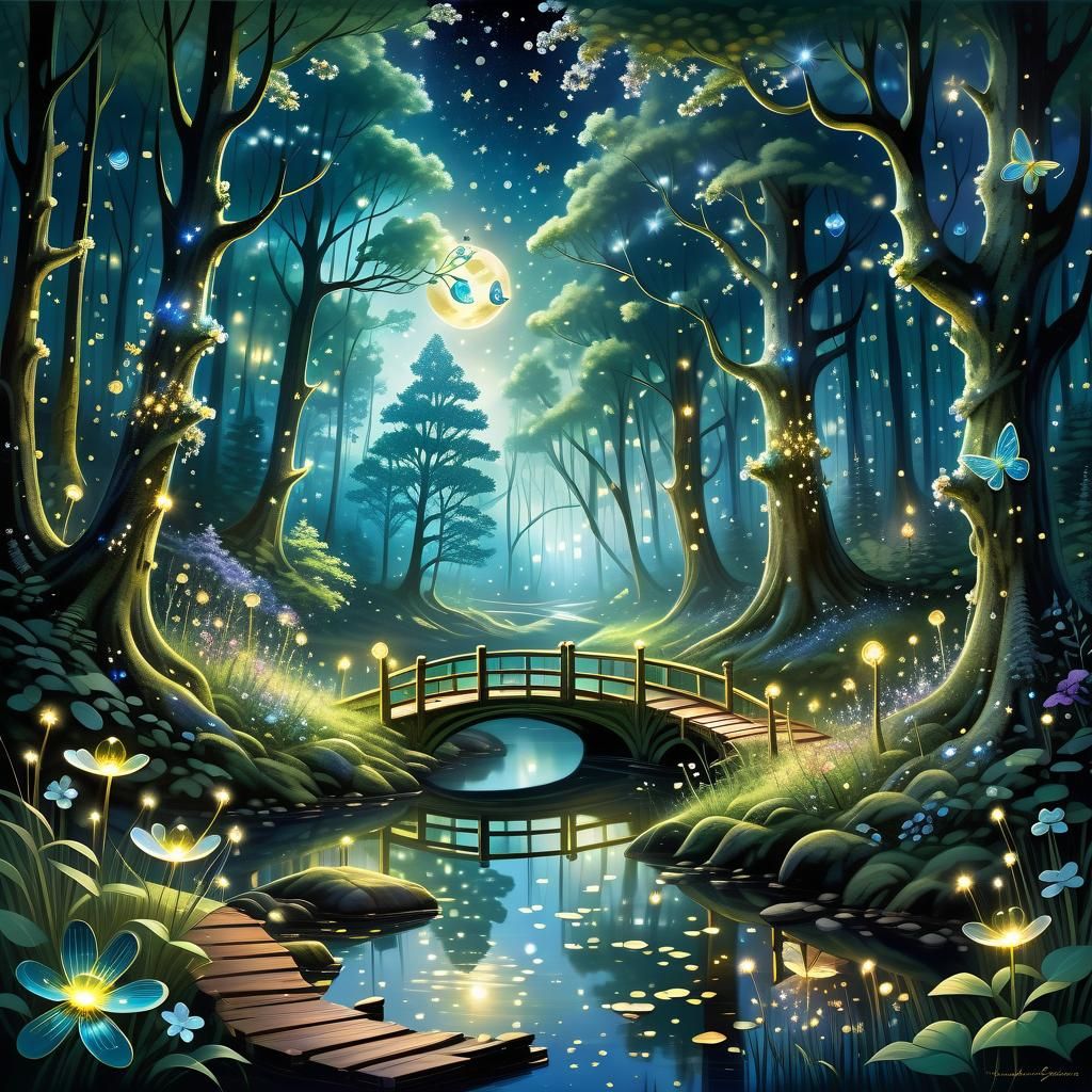 A mystical forest  by @Crimsonsky