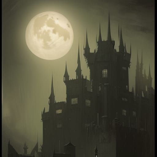 At night