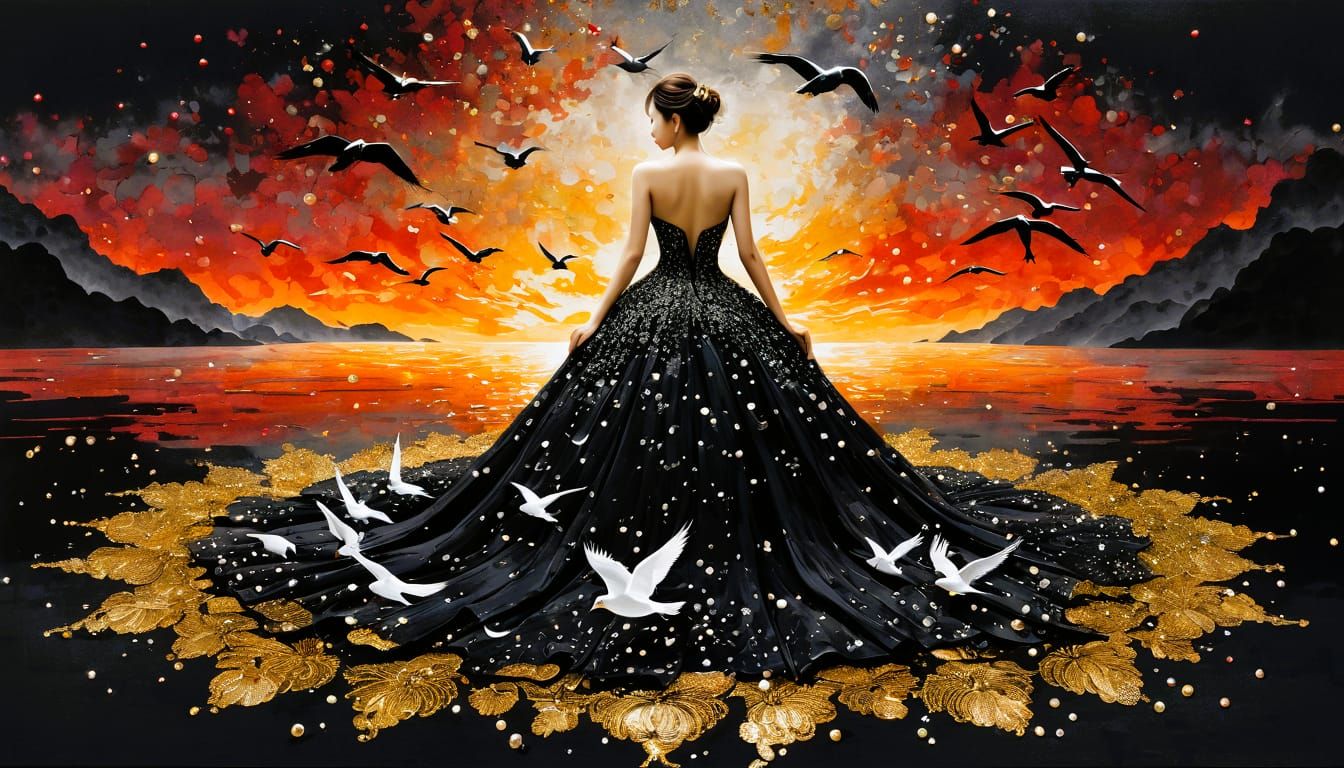 🖤❤️ L'Éclat du Rouge et la Profondeur du Noir ❤️🖤