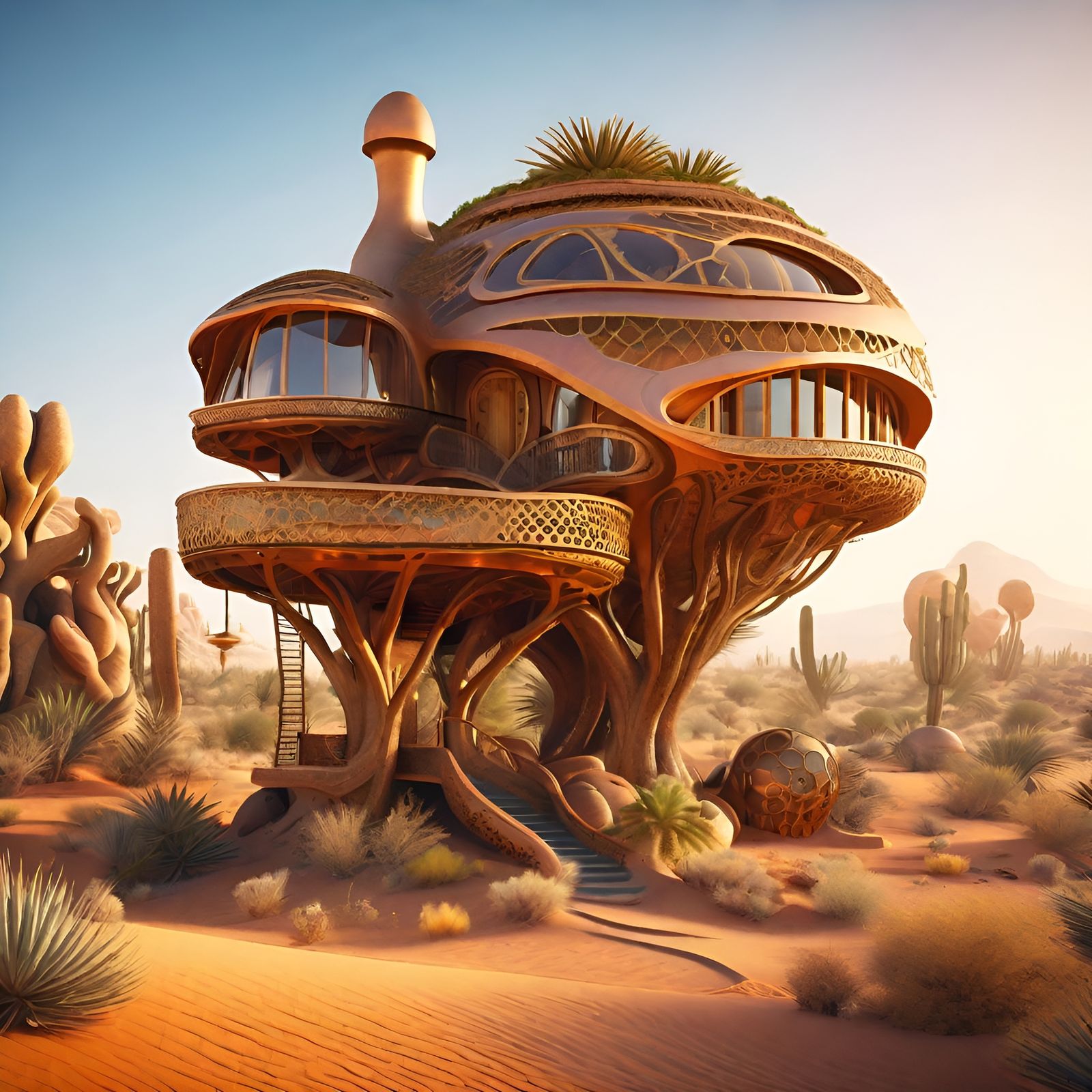 Desert Treehouse  by @Crafter5280