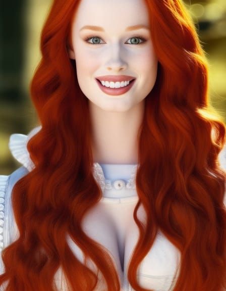 Gorgeous Redhead - AI Generated Artwork - NightCafe Creator