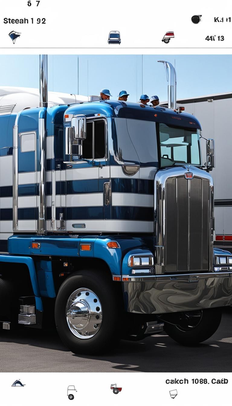 Cabover Kenworth stretched out 9ft. Drop behind cab
