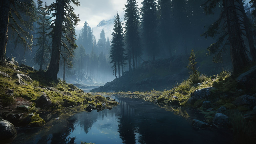 A river in the dark forest