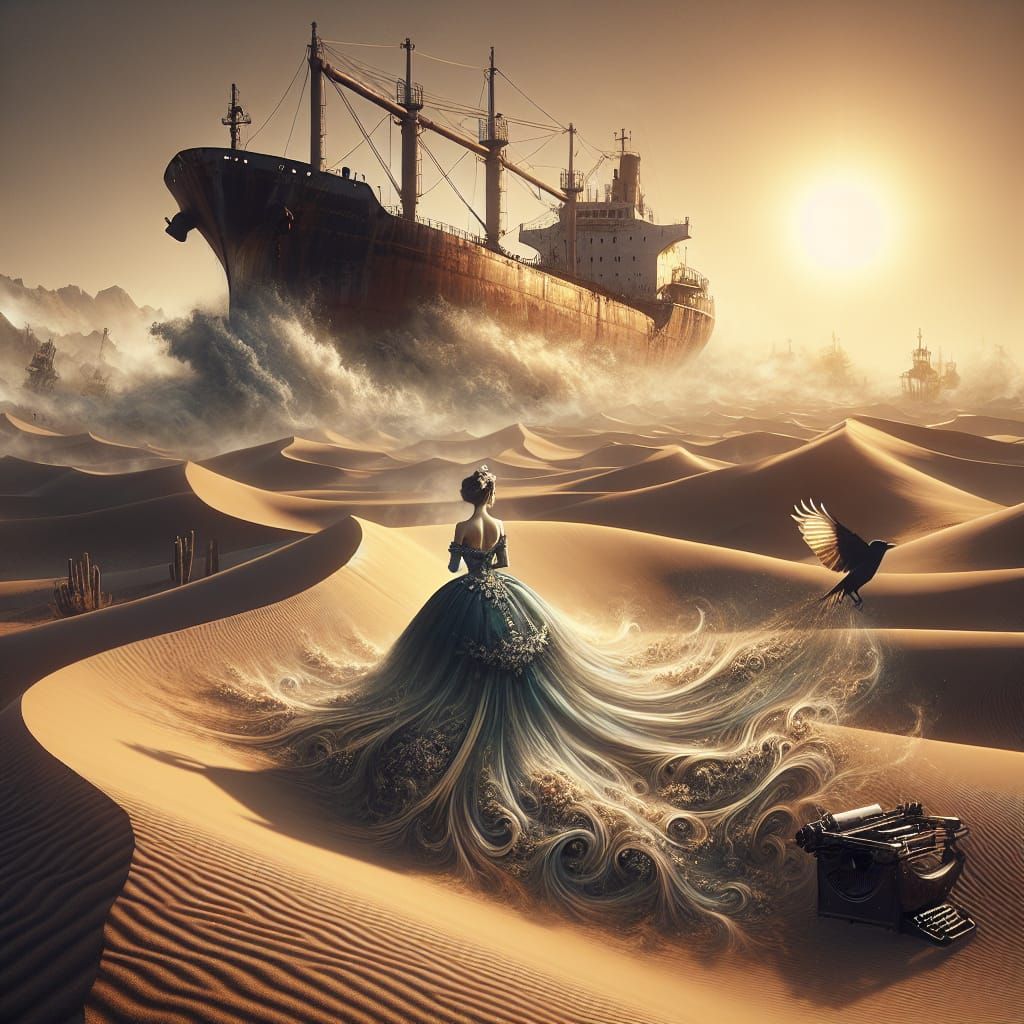 Surreal sea of sand  by @Ideal