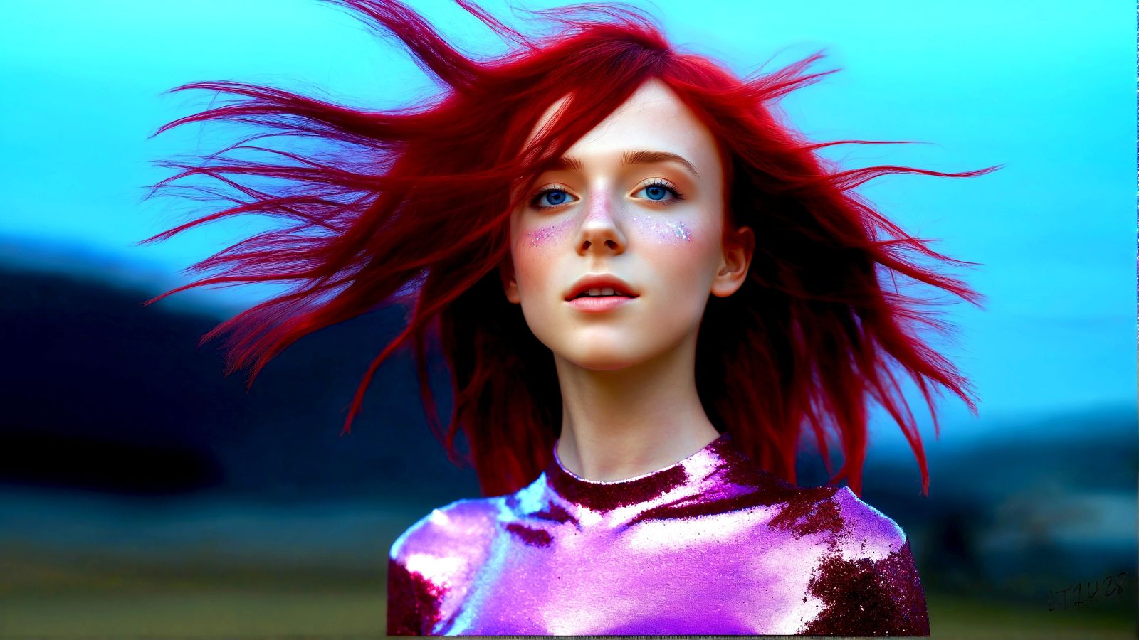 Cara Stein - Glitter in the air series.