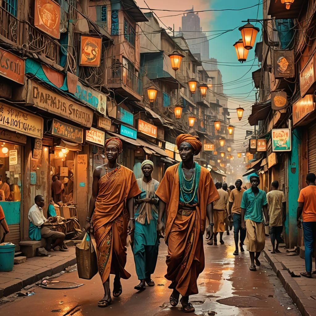 Lagos street  by @BeBoy