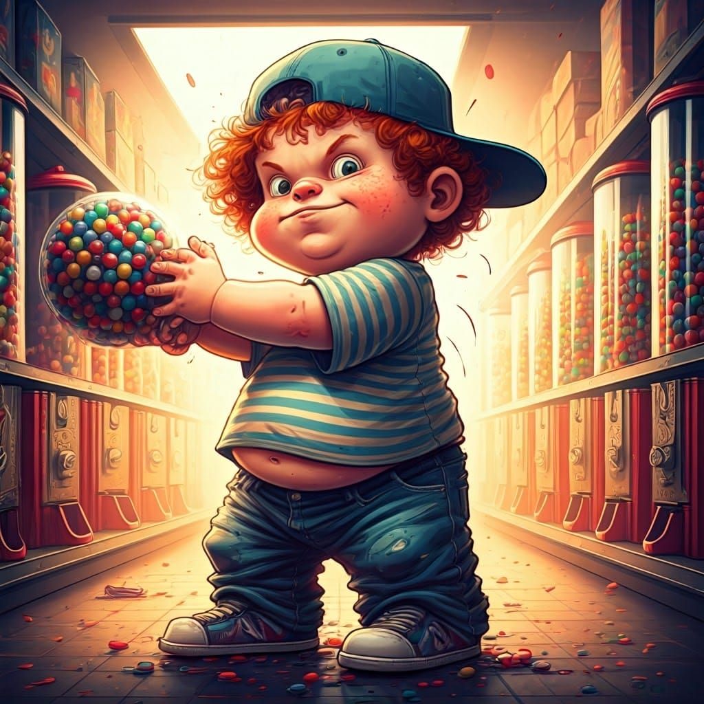 Bubblegum Bandit  by @asbestos_monkey