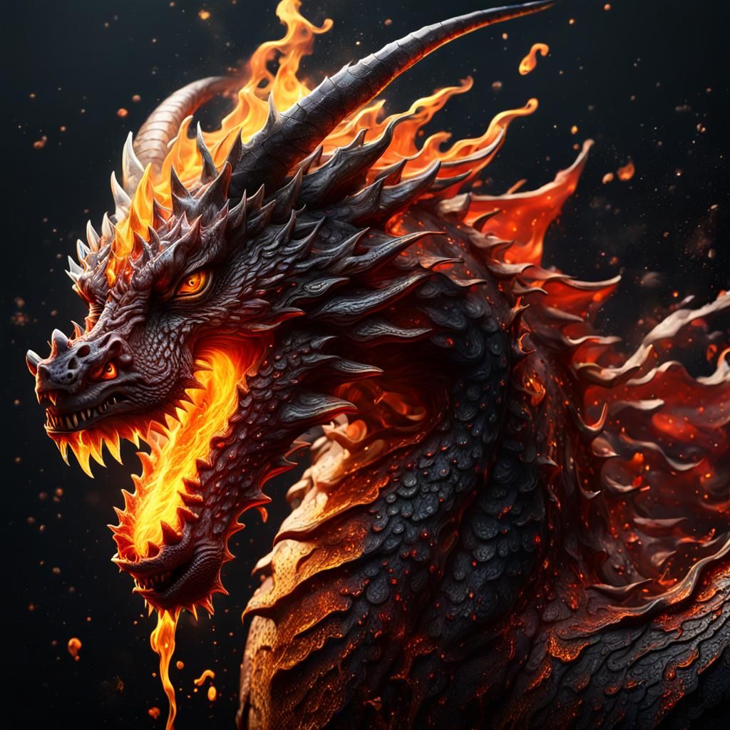 dragon  by @Tigerfang