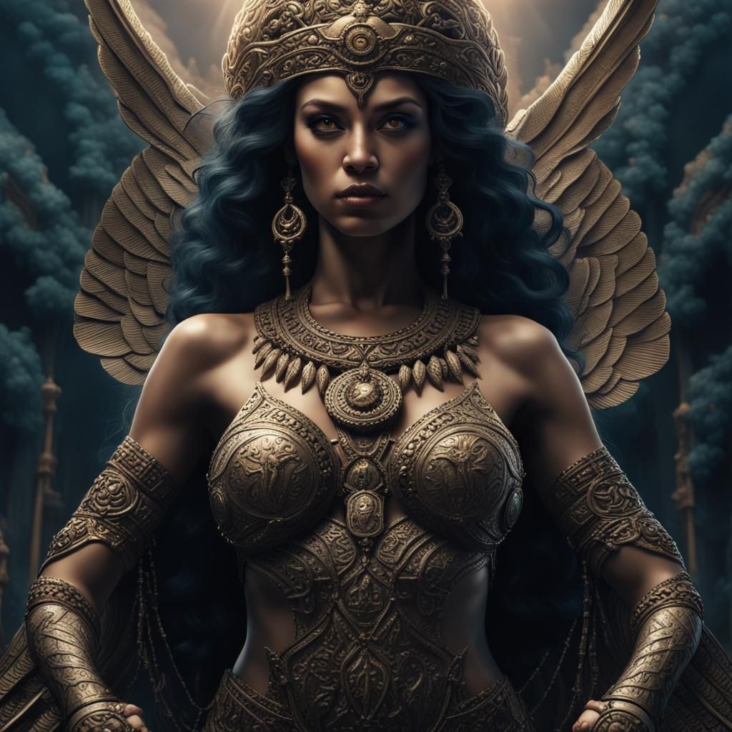 Asherah, Mother of all Angels - AI Generated Artwork - NightCafe Creator