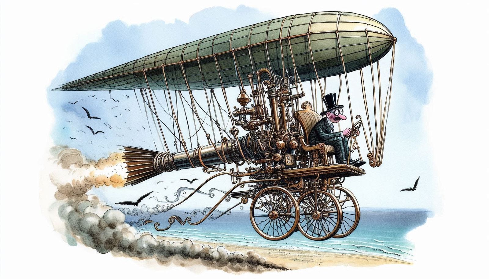 Tribute to "Those magnificent men in their flying machines" ...