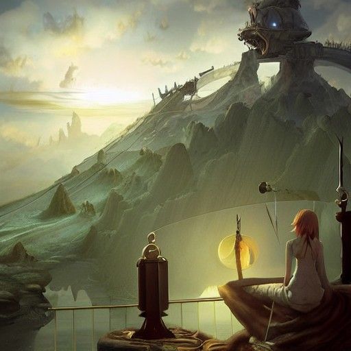 Surreal final Fantasy artstation dali