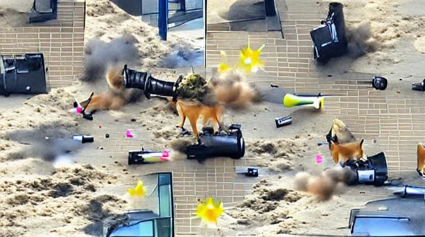 Fox in the Fireworks