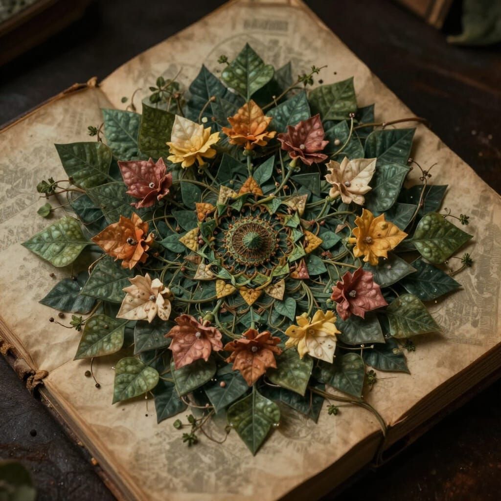 Scrapbook Page: Biophile meets Bibliophile  by @Natural Disaster