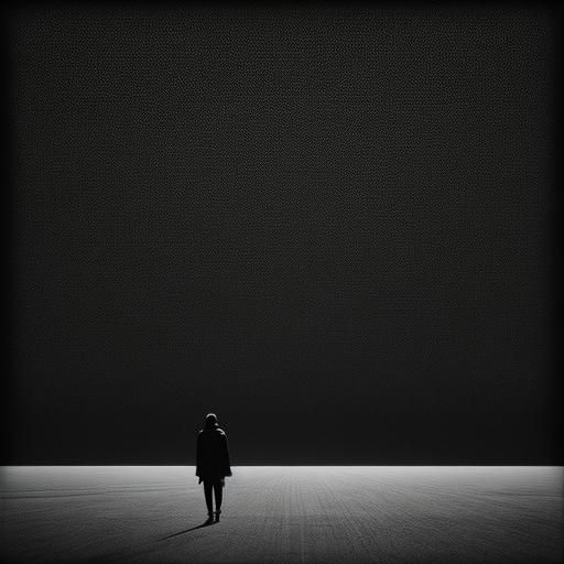 Matte Black Image of Existentialism