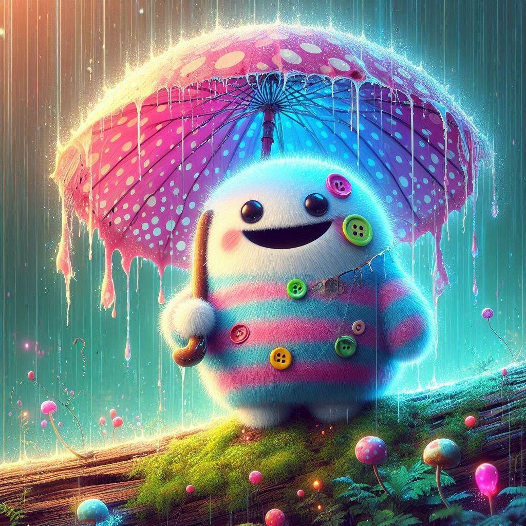 Fluffy mushroom spirit