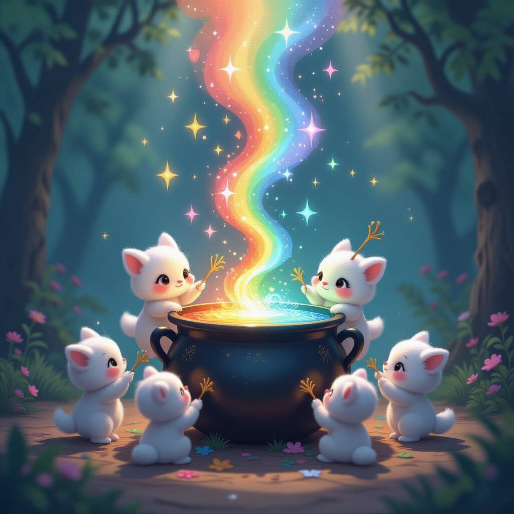 Making kupo-potion for a good mood