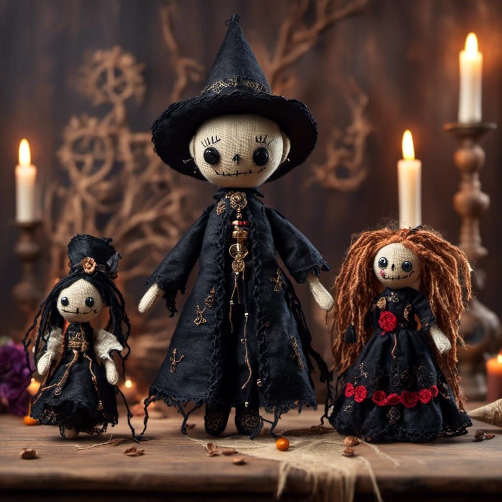 <lora:Voodoo People:1.0>baron, doll, priest