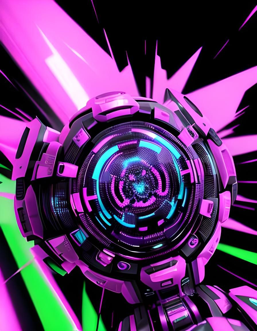 Hypercore Glitch Blaster AI Generated Artwork NightCafe Creator