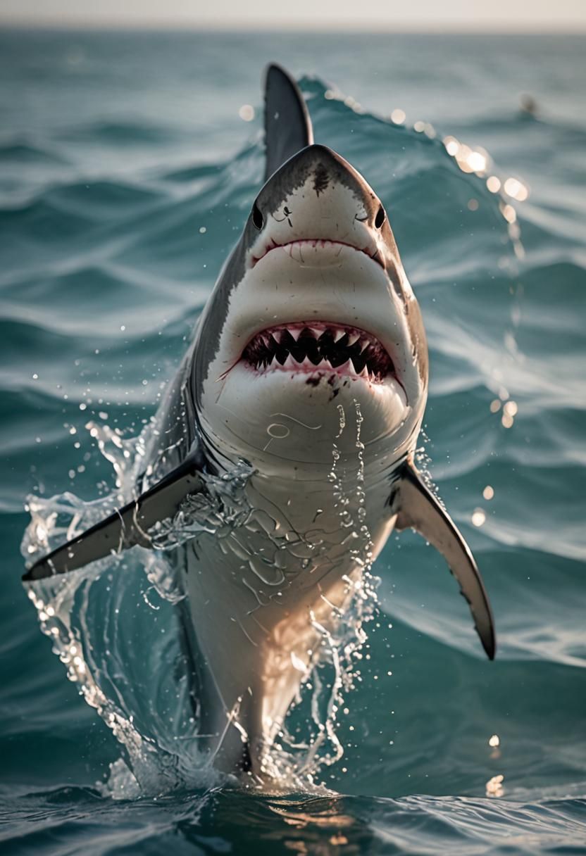 The shark has scars