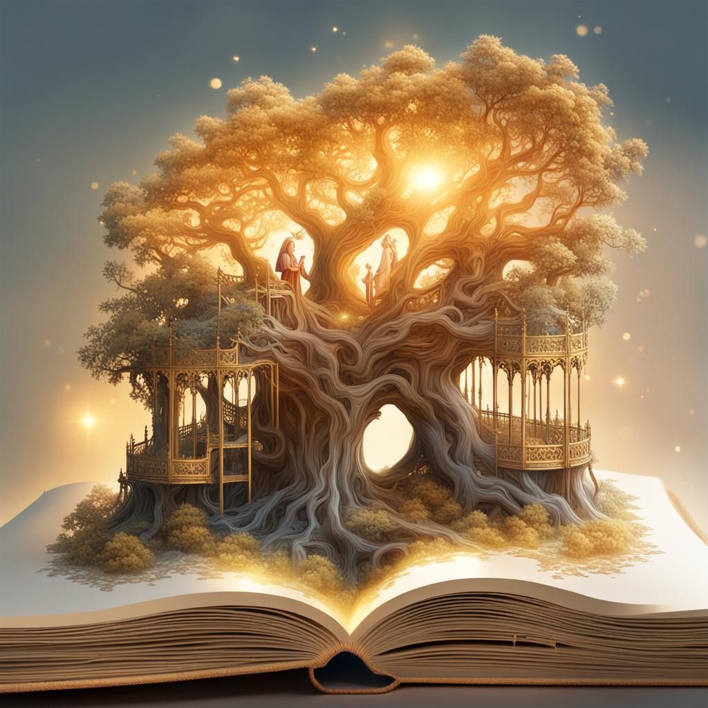 Deep in the woods, lived the treefolk ....  by @Call me Bubbe