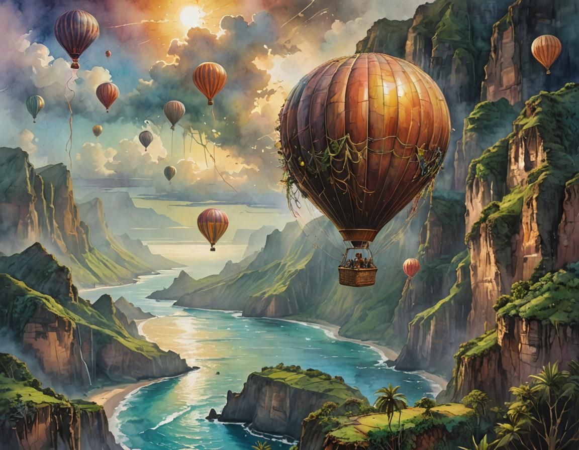 Hot Air Balloons  by @1cheesepuff