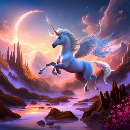 Flying unicorn