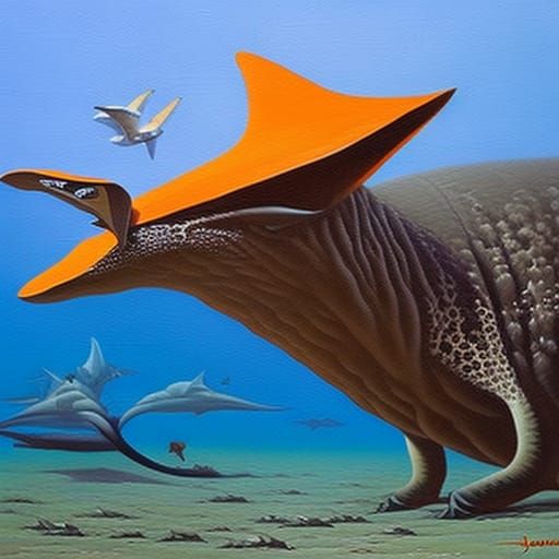 Extraterrestrial Nudibrach Megafauna