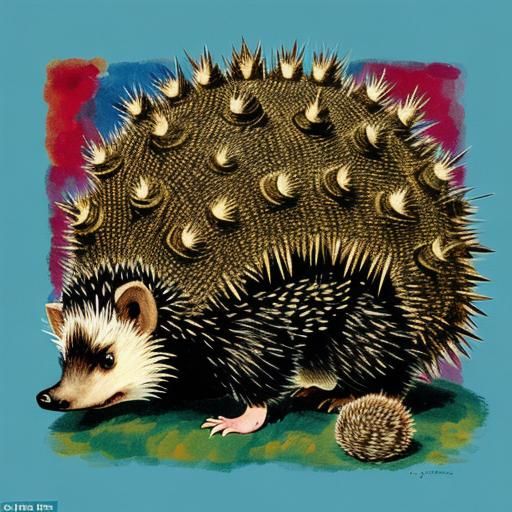A hedgehog - a well-known miscreant - broke into a porcupine...