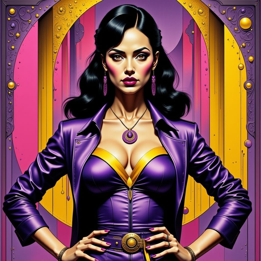 👱🏻‍♀️😎🤠💜🟣🟪❗❕‼💯💫purple gold 2